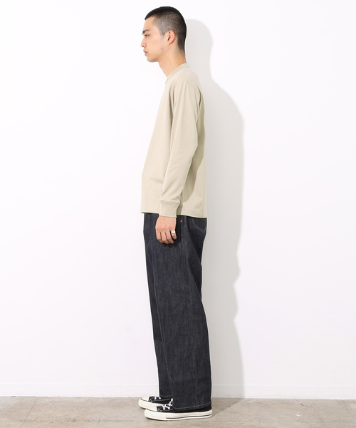 ADAM ET ROPE'(アダムエロペ)の「AW ラグジュアリーコットンロングスリーブT(Tシャツ/カットソー・メンズ・ホワイト/ベージュ/ネイビー・M/L)」の13枚目の写真
