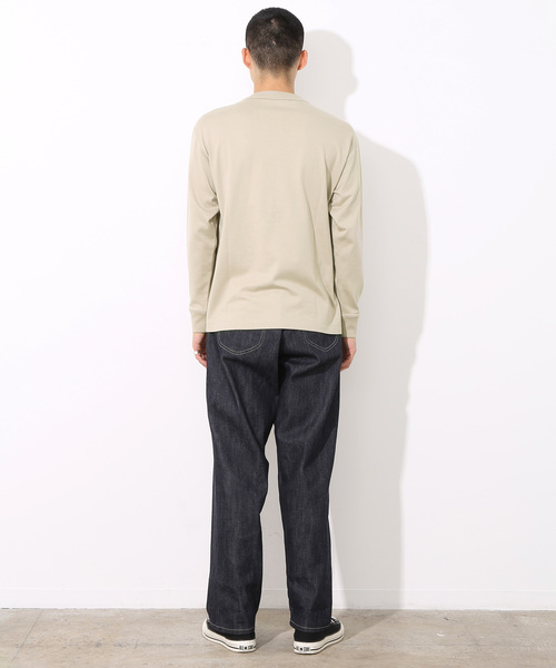 ADAM ET ROPE'(アダムエロペ)の「AW ラグジュアリーコットンロングスリーブT(Tシャツ/カットソー・メンズ・ホワイト/ベージュ/ネイビー・M/L)」の14枚目の写真