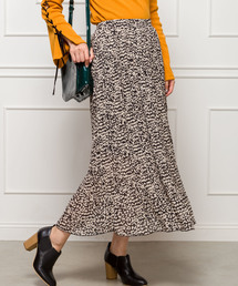 SpRay | ヒョウ柄消しプリーツスカート(スカート)