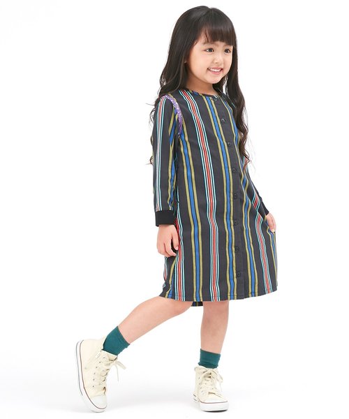 F.O.KIDS（エフオーキッズ）の「ロングワンピース（ワンピース・キッズ・ブラック/ネイビー・130/120/90/95/100/80/110/140）」の3枚目の写真