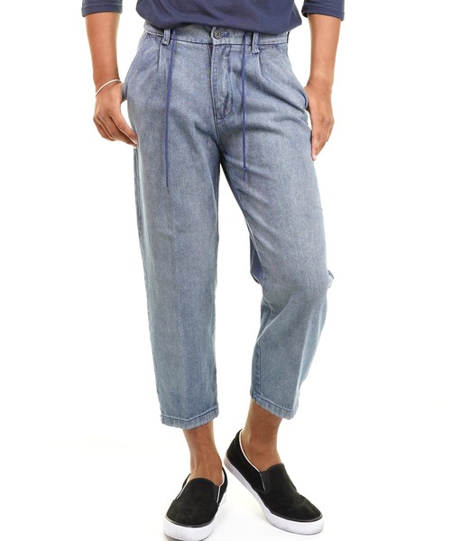 おしゃれスタ(オシャレスタ)の「デニムワイドパンツ(IR)(その他パンツ・メンズ・A/B・XL/M/L)」の2枚目の写真