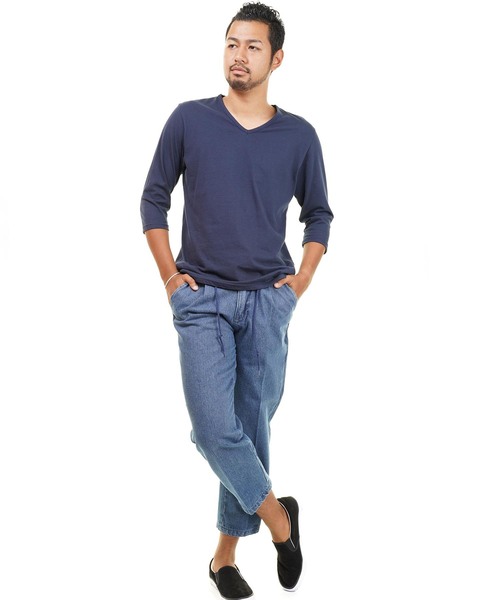 おしゃれスタ(オシャレスタ)の「デニムワイドパンツ(IR)(その他パンツ・メンズ・A/B・XL/M/L)」の7枚目の写真
