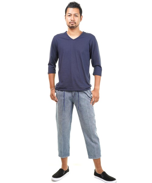 おしゃれスタ(オシャレスタ)の「デニムワイドパンツ(IR)(その他パンツ・メンズ・A/B・XL/M/L)」の11枚目の写真