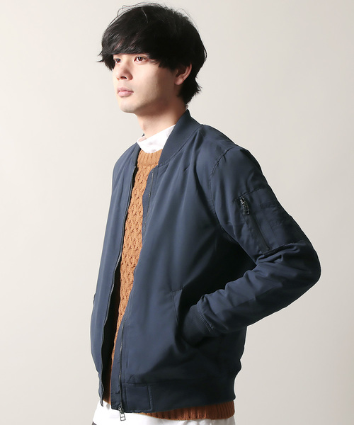 ASTRONOMY（アストロノミー）の「中綿パディングMA-1ジャケット（MA-1・メンズ・ブラック/ベージュ/ネイビー/グレー/カーキ/モカ/アーミー/杢グレー/ワイン/グリーン系その他/ブラック系その他/ブラック系その他2/ブルー系その他/グリーン系その他2/ベージュ系その他/ブラウン系その他/グリーン系その他3/ホワイト/チャコール/ブラウン・S/M/L/XL/XXL）」の19枚目の写真