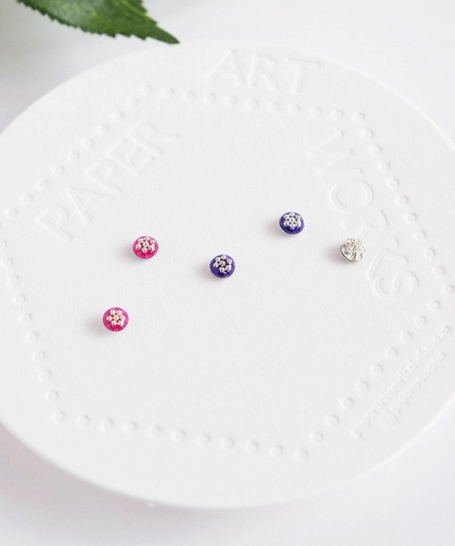 tone（トーン）の「【PAPER ART WORKS】Cassiopeia+ dot（ピアス（両耳用）・レディース・パープル系その他・FREE）」の2枚目の写真