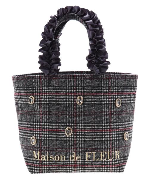 Maison de FLEUR（メゾンドフルール）の「・ビジューチェックフリル 