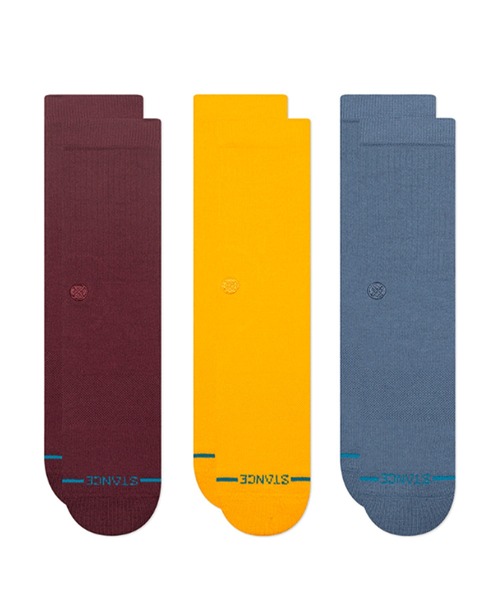 STANCE（スタンス）の「STANCE/スタンス ICON 3PACK（ソックス/靴下・メンズ・ホワイト/ブラック/マルチ/ヘザーグレー/クリーム/ライトブルー/ワイン・FREE）」の6枚目の写真