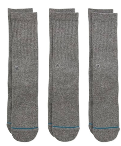 STANCE（スタンス）の「STANCE/スタンス ICON 3PACK（ソックス/靴下・メンズ・ホワイト/ブラック/マルチ/ヘザーグレー/クリーム/ライトブルー/ワイン・FREE）」の3枚目の写真