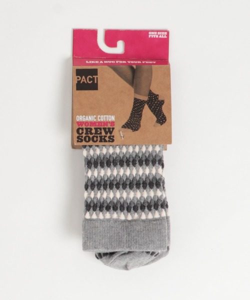 PACT（パクト）の「PACT/パクト Women's Crew Socks レディース・オーガニックコットン・ソックス（ソックス/靴下）」 WEAR