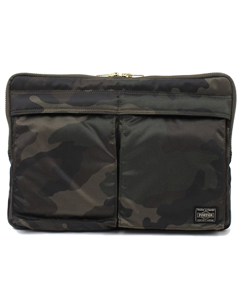 BEAMS（ビームス）の「PORTER / TANKER DOCUMENT CASE（クラッチバッグ・メンズ・オリーブ/ネイビー・ONE SIZE）」の2枚目の写真