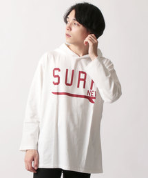 NEV（ネブ）の「プリント7分袖BIGプルオーバーパーカー（パーカー）」