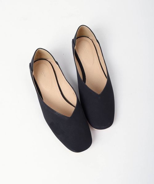 Khaju(カージュ)の「Khaju:スクエアフラットシューズ◇(パンプス・レディース・ブラック/ピンク/シルバー・30/40/50)」の10枚目の写真