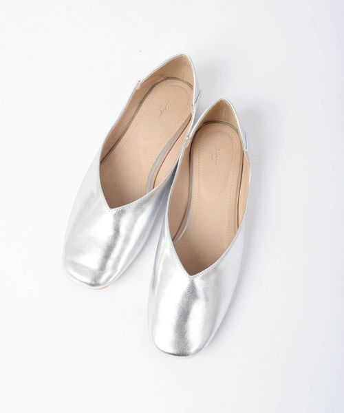 Khaju(カージュ)の「Khaju:スクエアフラットシューズ◇(パンプス・レディース・ブラック/ピンク/シルバー・30/40/50)」の11枚目の写真