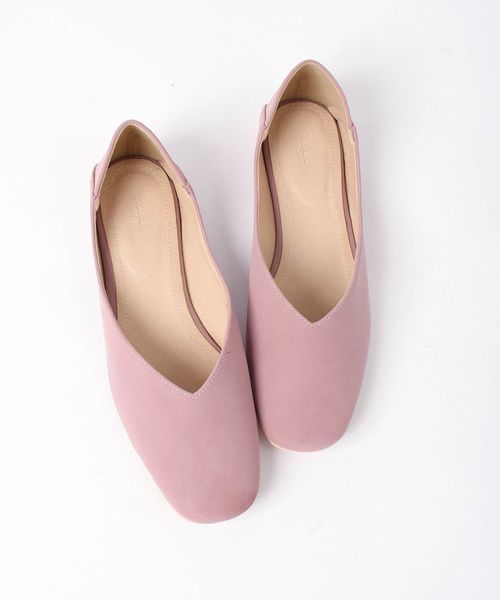 Khaju(カージュ)の「Khaju:スクエアフラットシューズ◇(パンプス・レディース・ブラック/ピンク/シルバー・30/40/50)」の12枚目の写真