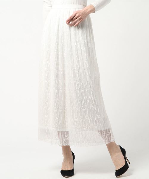 ラッセルレースマキシ丈プリーツスカート スカート Styleblock スタイルブロック のファッション通販 Zozotown