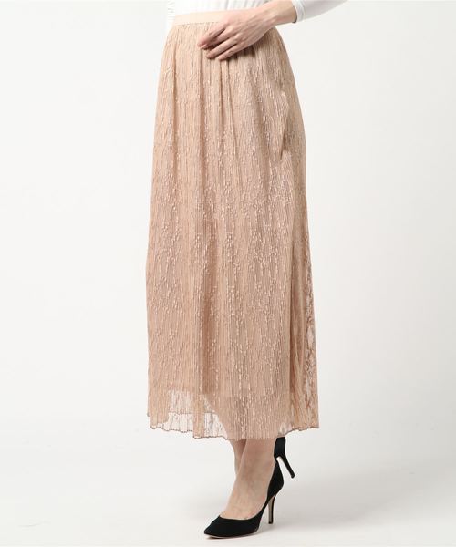 ラッセルレースマキシ丈プリーツスカート スカート Styleblock スタイルブロック のファッション通販 Zozotown