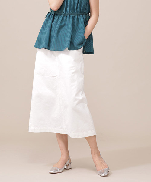 Nano Universe ナノユニバース の ライトデニムハイウエストロングスカート デニムスカート Wear