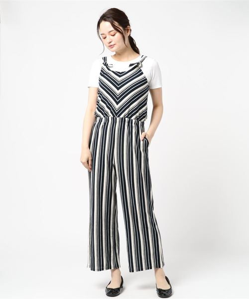 Ocean Pacific(オーシャンパシフィック)の「OP/オーピー 529356 オールインワン(つなぎ/オールインワン・レディース・ネイビー/イエロー/マルチ/ブラウン・M/L)」の7枚目の写真