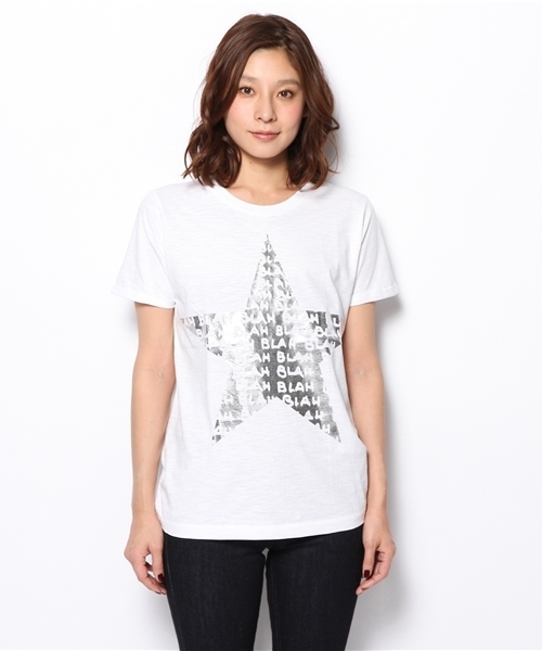 PLST(プラステ)の「Happiness is a 10$ tee カットソー(Tシャツ/カットソー・レディース・ホワイト・SMALL)」の6枚目の写真