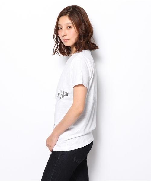 PLST(プラステ)の「Happiness is a 10$ tee カットソー(Tシャツ/カットソー・レディース・ホワイト・SMALL)」の7枚目の写真