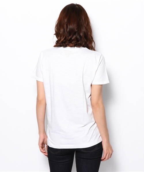 PLST(プラステ)の「Happiness is a 10$ tee カットソー(Tシャツ/カットソー・レディース・ホワイト・SMALL)」の8枚目の写真