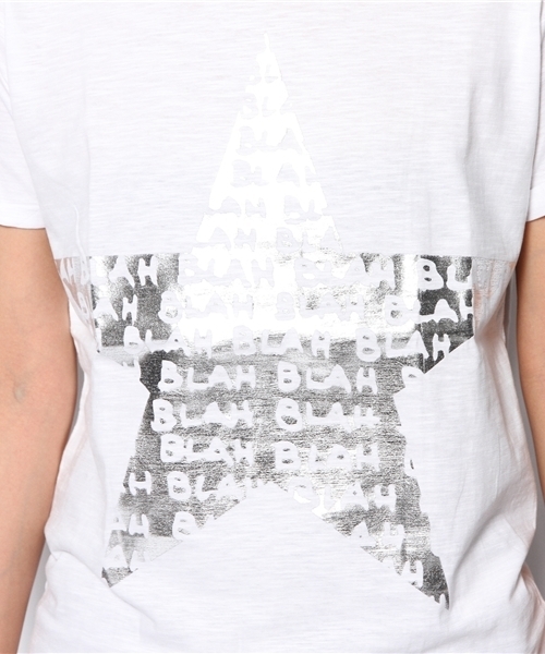 PLST(プラステ)の「Happiness is a 10$ tee カットソー(Tシャツ/カットソー・レディース・ホワイト・SMALL)」の4枚目の写真