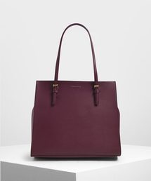 CHARLES & KEITH | ダブルハンドルトートバッグ / Double Handle Tote Bag(トートバッグ)