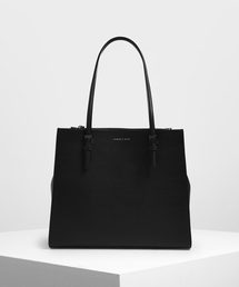 CHARLES & KEITH | ダブルハンドルトートバッグ / Double Handle Tote Bag(トートバッグ)
