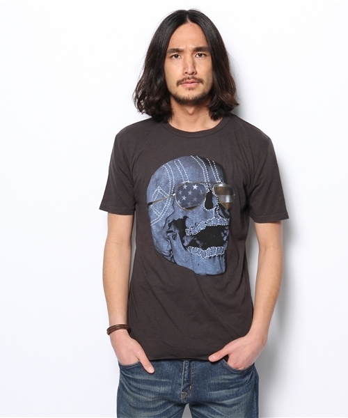 BEAMS（ビームス）の「○JUNK FOOD×BEAMS / 別注 American Skull TEE（Tシャツ/カットソー・メンズ・ブラック・SMALL/MEDIUM/LARGE/X-SMALL）」の6枚目の写真