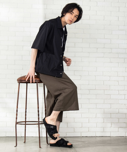 WEGO（ウィゴー）の「WEGO/麻レーヨンガウチョパンツ（スラックス・メンズ・ブラック/ベージュ/カーキ・SMALL/MEDIUM/LARGE）」の12枚目の写真