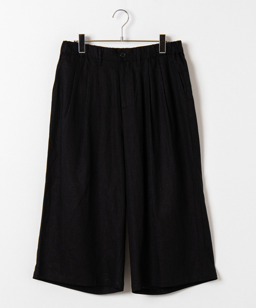 WEGO（ウィゴー）の「WEGO/麻レーヨンガウチョパンツ（スラックス・メンズ・ブラック/ベージュ/カーキ・SMALL/MEDIUM/LARGE）」の13枚目の写真