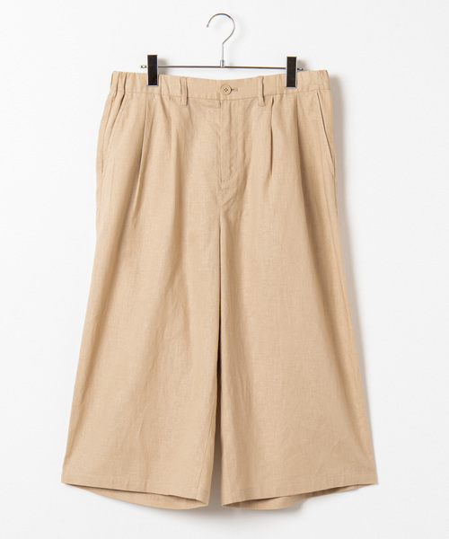 WEGO（ウィゴー）の「WEGO/麻レーヨンガウチョパンツ（スラックス・メンズ・ブラック/ベージュ/カーキ・SMALL/MEDIUM/LARGE）」の14枚目の写真