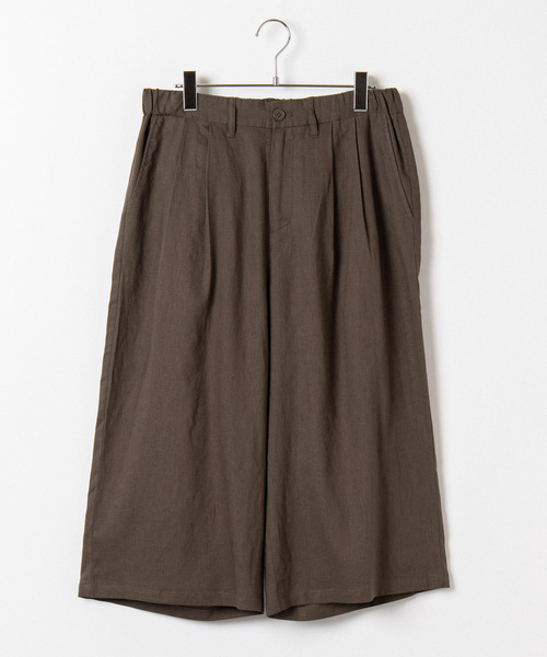 WEGO（ウィゴー）の「WEGO/麻レーヨンガウチョパンツ（スラックス・メンズ・ブラック/ベージュ/カーキ・SMALL/MEDIUM/LARGE）」の15枚目の写真