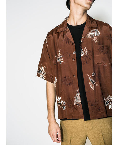 MONKEY TIME（モンキータイム）の「＜monkey time＞ FLORAL PRT OPEN SHT/シャツ（シャツ/ブラウス・メンズ・ダークブラウン/ブラック・X-LARGE/LARGE/SMALL/MEDIUM）」の11枚目の写真