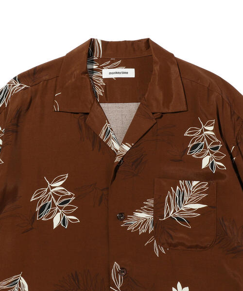 monkey time FLORAL PRT OPEN SHT/シャツ MONKEY TIME（モンキータイム）の「＜monkey time＞ FLORAL PRT