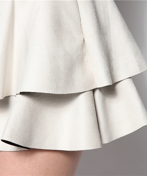 rosebullet（ローズブリット）の「【雑誌掲載】ボンディングスェードスカート（スカート・レディース・アイボリー系/カーキ系/ネイビー系・2/1）」の7枚目の写真