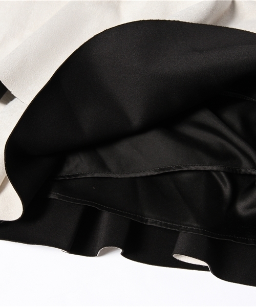 rosebullet（ローズブリット）の「【雑誌掲載】ボンディングスェードスカート（スカート・レディース・アイボリー系/カーキ系/ネイビー系・2/1）」の5枚目の写真