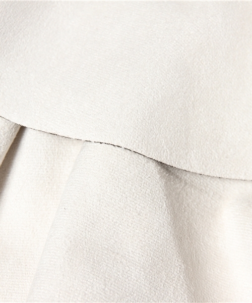 rosebullet（ローズブリット）の「【雑誌掲載】ボンディングスェードスカート（スカート・レディース・アイボリー系/カーキ系/ネイビー系・2/1）」の4枚目の写真