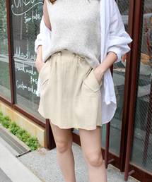 MODE ROBE | ドロストリネンミニスカート(スカート)