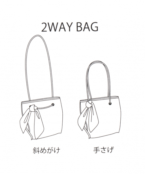 GLOBAL WORK(グローバルワーク)の「スカーフツキ2WAYショルダー/848172(ショルダーバッグ・レディース・ブラック/グレー/オフホワイト・FREE)」の15枚目の写真