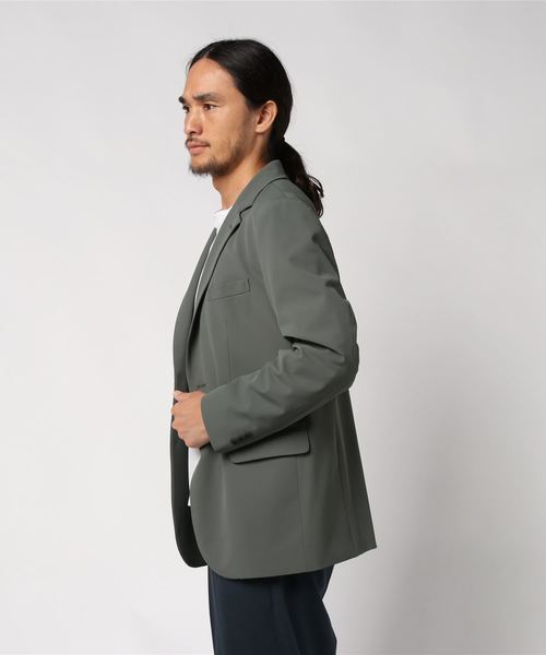 テーラードジャケット　ライトブルー　メッシュ　メゾンスペシャル テーラードジャケット ライトブルー メッシュ メゾンスペシャル