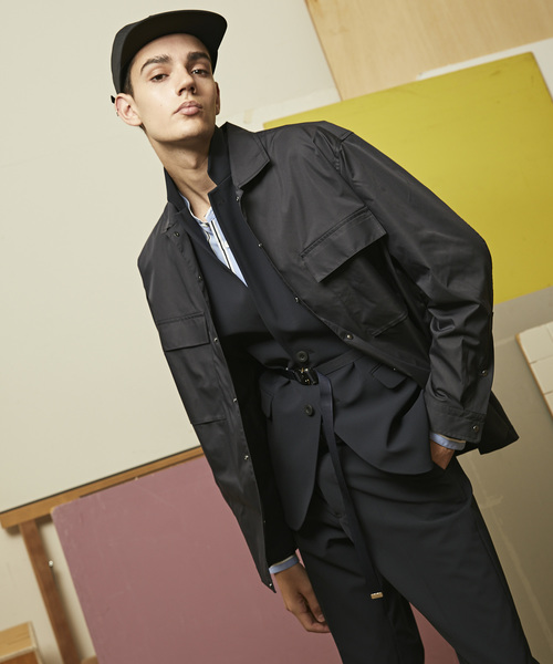 MAISON SPECIAL(メゾンスペシャル)の「“雨を弾く” ウォーターテックBODYSHELLテーラードジャケット 【MAISON SPECIAL/メゾンスペシャル】■セットアップ対応■(テーラードジャケット・メンズ・ブラック/ネイビー/カーキ・44/46/48)」の12枚目の写真