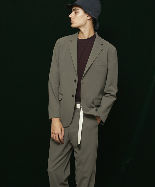 MAISON SPECIAL(メゾンスペシャル)の「“雨を弾く” ウォーターテックBODYSHELLテーラードジャケット 【MAISON SPECIAL/メゾンスペシャル】■セットアップ対応■(テーラードジャケット・メンズ・ブラック/ネイビー/カーキ・44/46/48)」の14枚目の写真