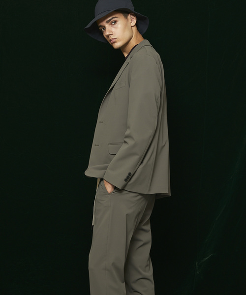 MAISON SPECIAL(メゾンスペシャル)の「“雨を弾く” ウォーターテックBODYSHELLテーラードジャケット 【MAISON SPECIAL/メゾンスペシャル】■セットアップ対応■(テーラードジャケット・メンズ・ブラック/ネイビー/カーキ・44/46/48)」の15枚目の写真