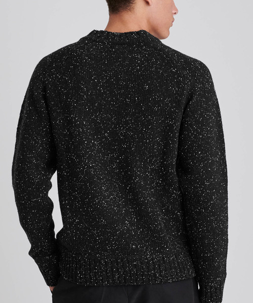 Saturdays NYC（サタデーズ ニューヨークシティ ）の「Miguel Speckles Sweater（ニット/セーター・メンズ・ブラック/ネイビー/グレー・X-SMALL/S/M/L/X-LARGE）」の15枚目の写真