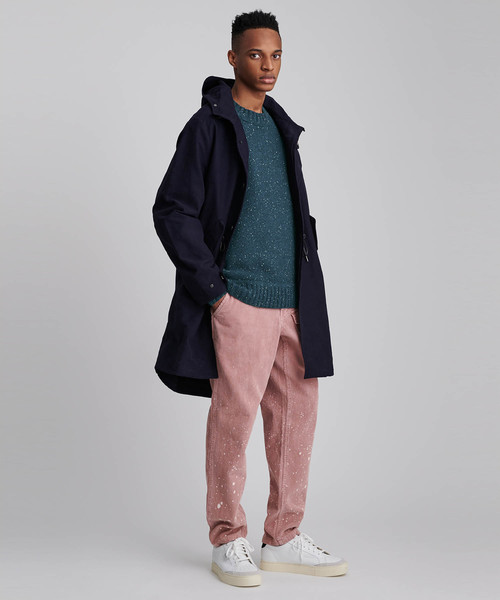 Saturdays NYC（サタデーズ ニューヨークシティ ）の「Miguel Speckles Sweater（ニット/セーター・メンズ・ブラック/ネイビー/グレー・X-SMALL/S/M/L/X-LARGE）」の12枚目の写真