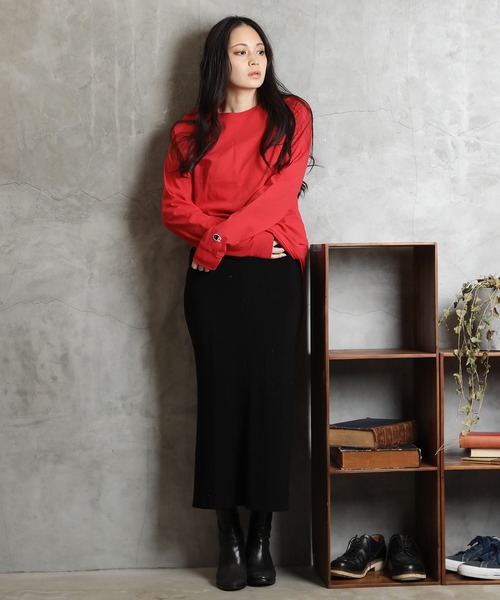 Champion(チャンピオン)の「Champion ( チャンピオン ) クルーネック ビッグシルエット コットン ロンT(Tシャツ/カットソー・メンズ・ホワイト/ブラック/ネイビー/グレー/レッド/ロイヤルブルー・SMALL/MEDIUM/X-LARGE/LARGE/XX-LARGE)」の19枚目の写真