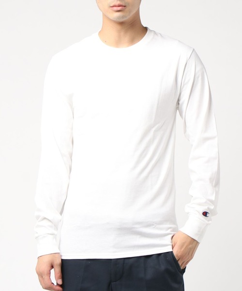 Champion(チャンピオン)の「Champion ( チャンピオン ) クルーネック ビッグシルエット コットン ロンT(Tシャツ/カットソー・メンズ・ホワイト/ブラック/ネイビー/グレー/レッド/ロイヤルブルー・SMALL/MEDIUM/X-LARGE/LARGE/XX-LARGE)」の20枚目の写真