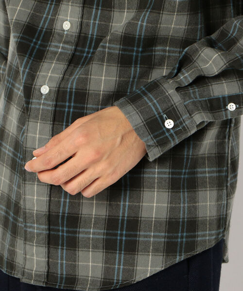 GYMPHLEX（ジムフレックス）の「【Gymphlex / ジムフレックス】ボタンダウンシャツ　#J-0643VHC（シャツ/ブラウス・メンズ・ブラック系その他/ブラウン系その他/グリーン系その他/レッド系その他・M/L）」の8枚目の写真