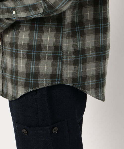 GYMPHLEX（ジムフレックス）の「【Gymphlex / ジムフレックス】ボタンダウンシャツ　#J-0643VHC（シャツ/ブラウス・メンズ・ブラック系その他/ブラウン系その他/グリーン系その他/レッド系その他・M/L）」の7枚目の写真